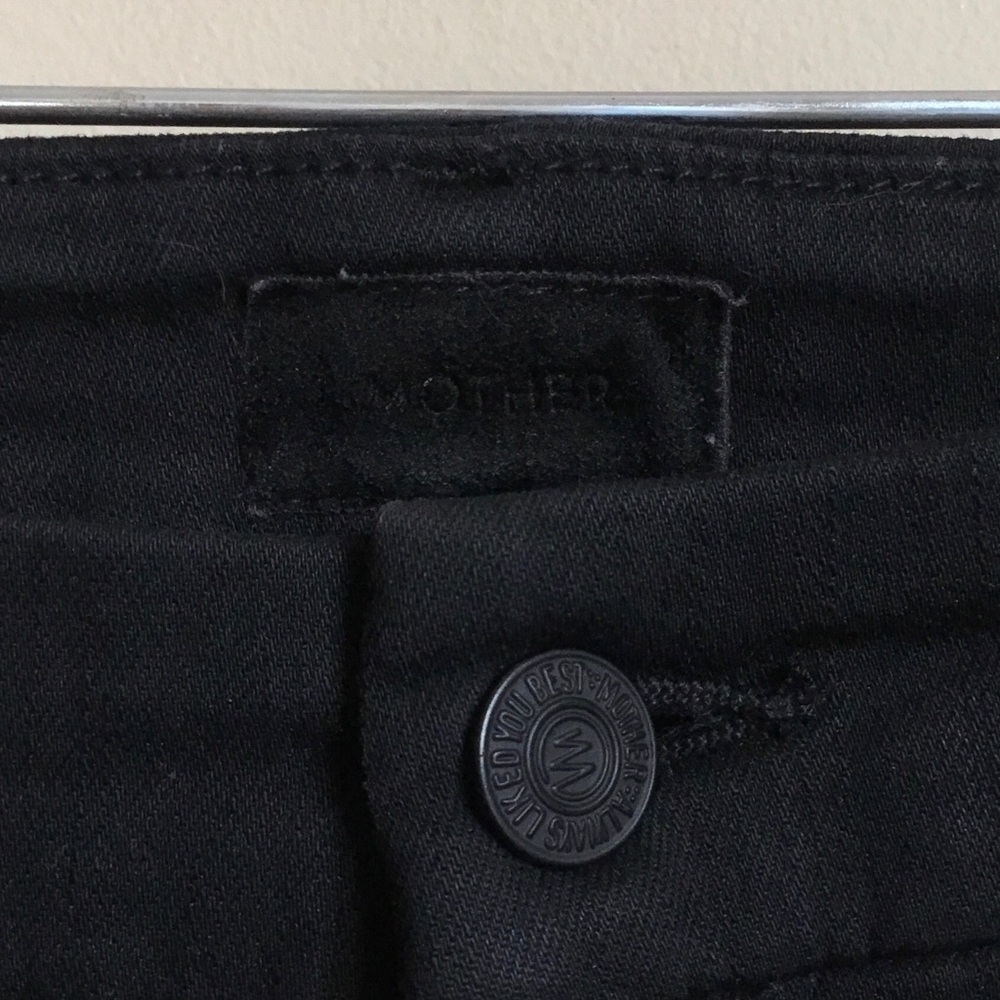Mother The Pixie Not Guilty Black Button-Fly Jean… - image 4